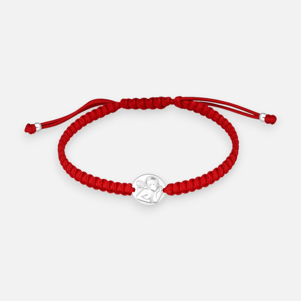 Pulsera Ajustable Mini Baby Hilo Rojo Ángel de la Guarda