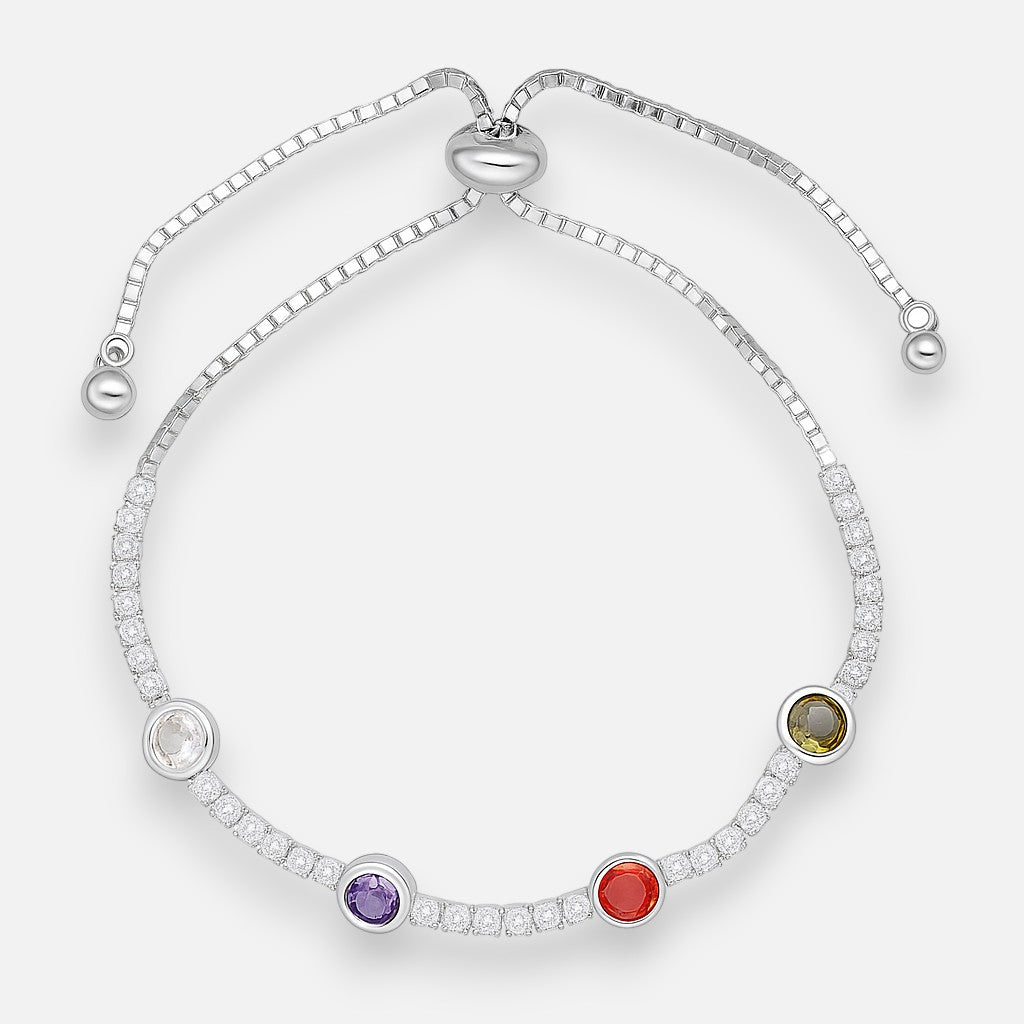 Pulsera Ajustable Circones Tenis Multicolor