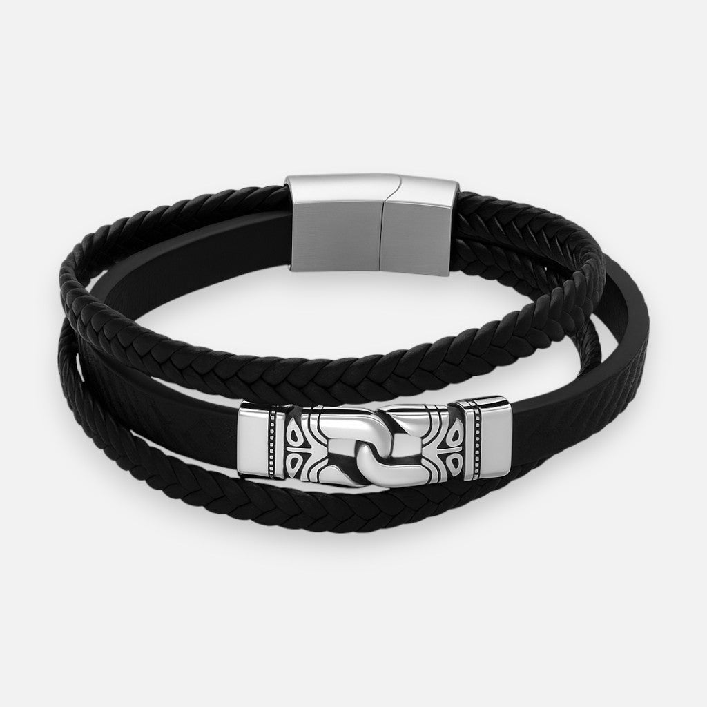 Pulsera Acero Quirúrgico Trenzada Eslabón Celta