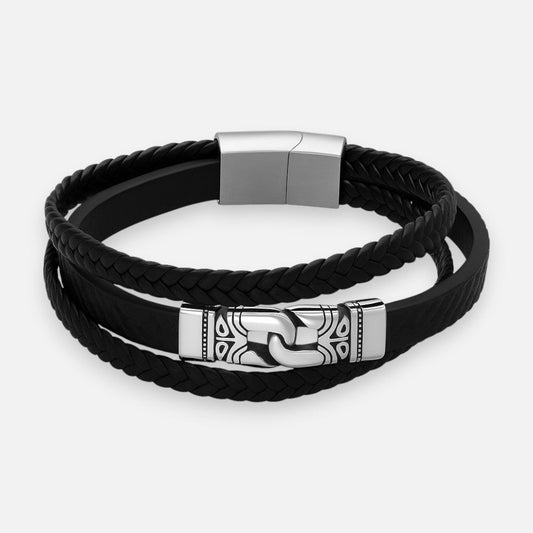 Pulsera Acero Quirúrgico Trenzada Eslabón Celta