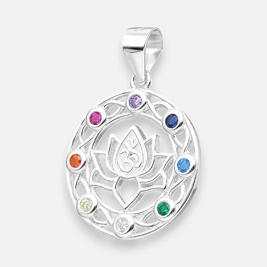 Colgante Flor de Loto Yoga OM