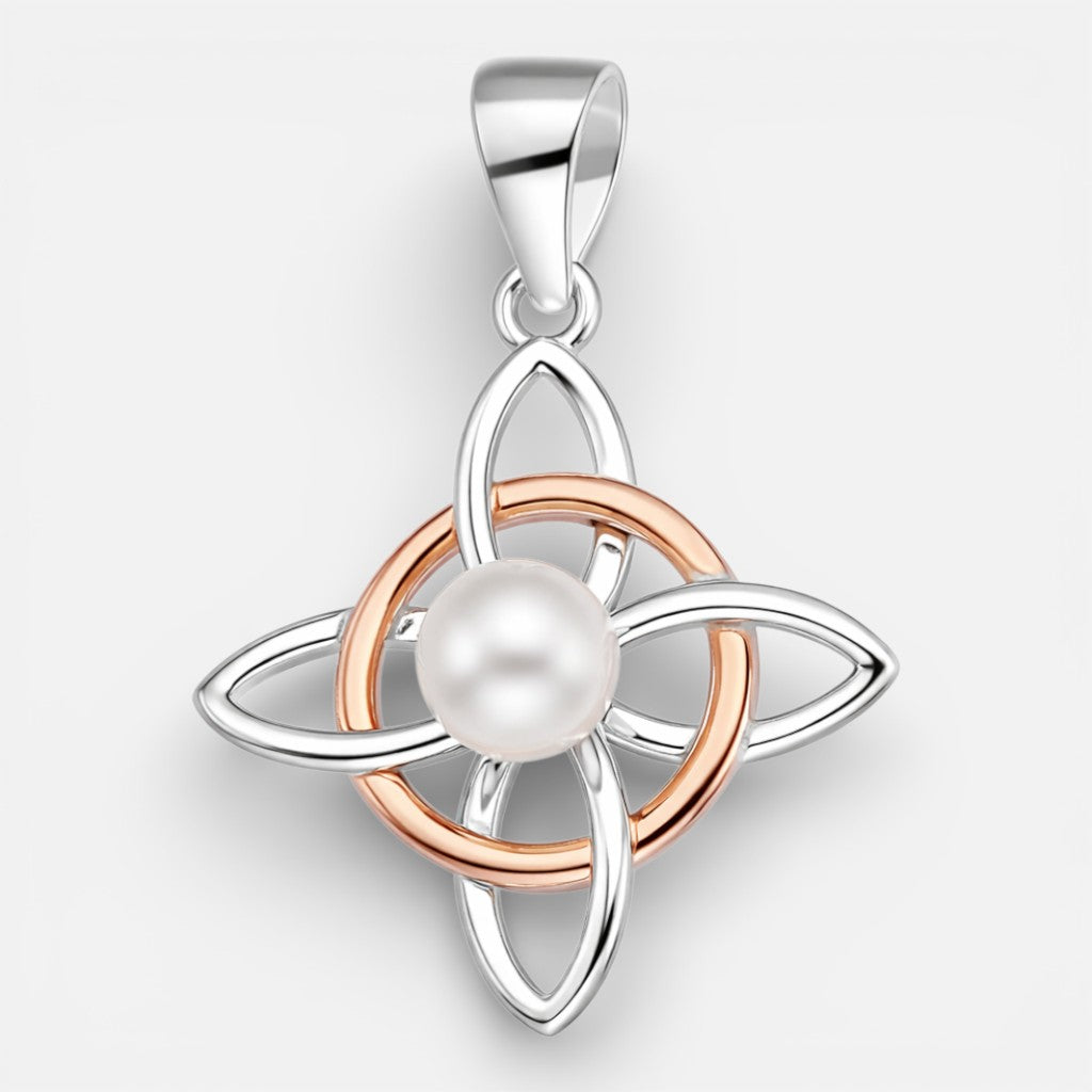 Colgante Nudo de Brujas Perla