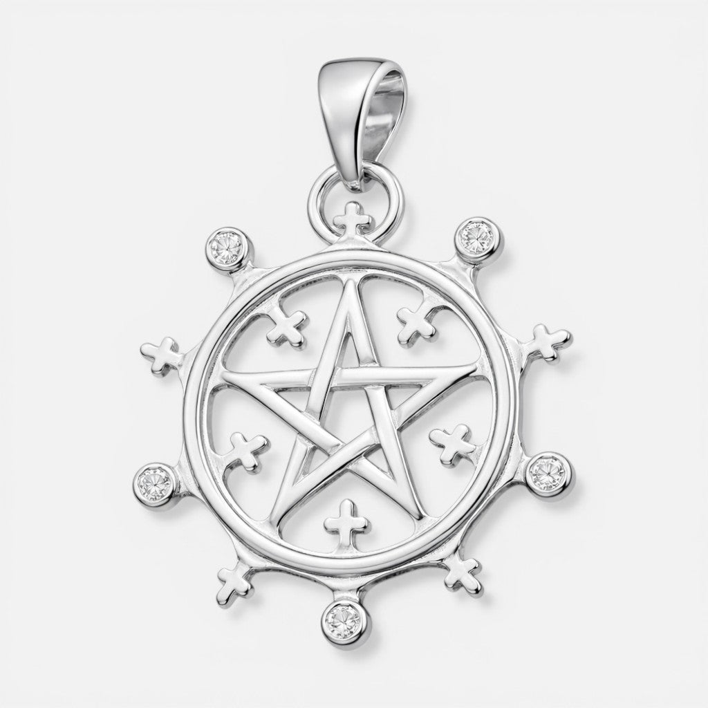 Colgante Estrella Pentagrama Cruces Circones