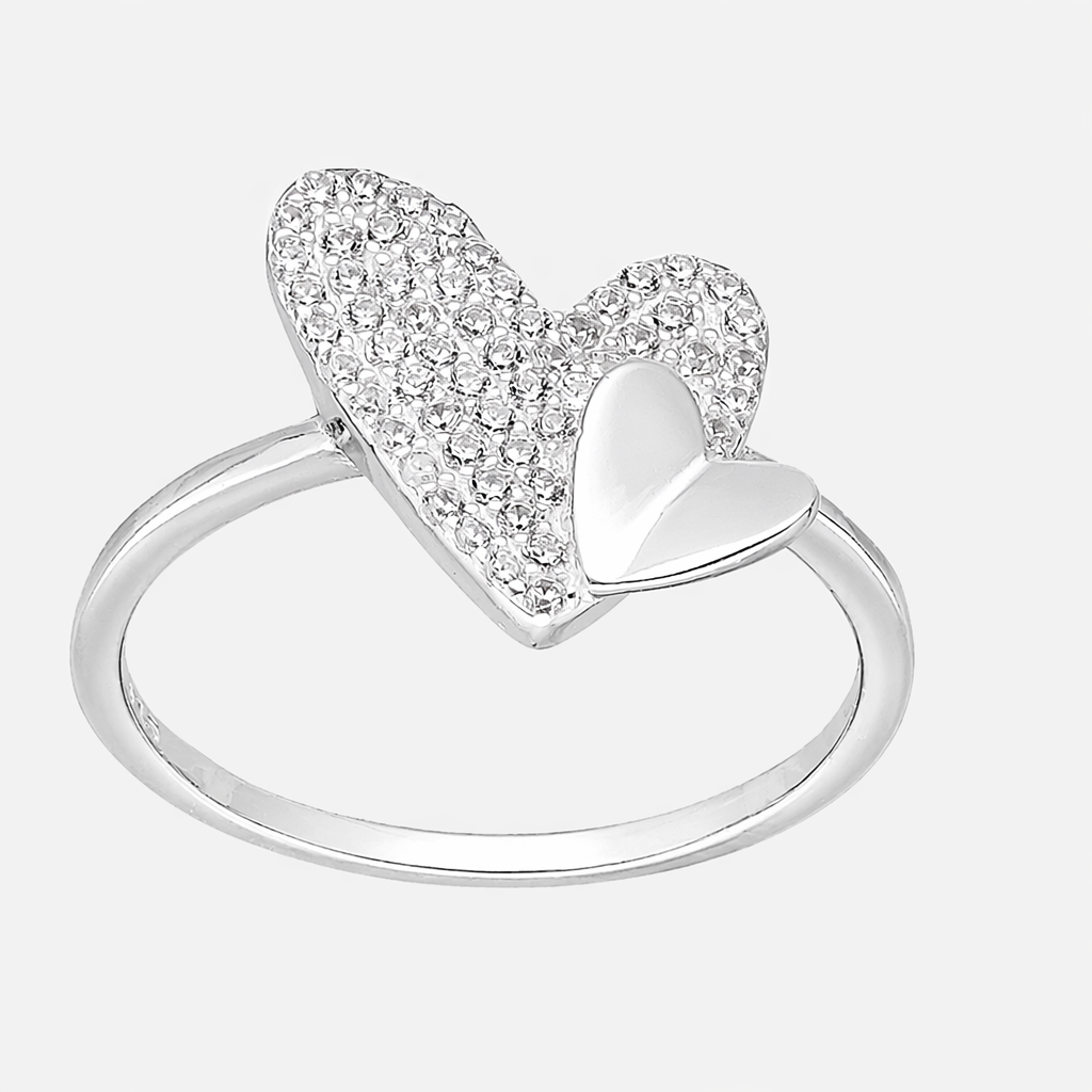 Anillo Corazones Circones Pavé