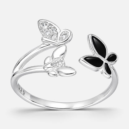 Anillo Mariposas Esmaltada Circones