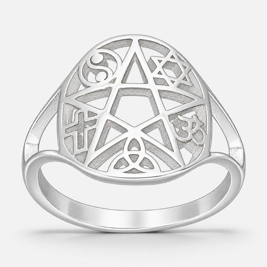 Anillo Estrella Pentagrama