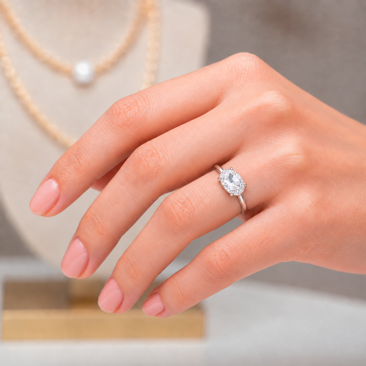 Anillo Maxi Circón Ovalado