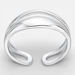 Anillo Ajustable Lineas Asimétricas 14