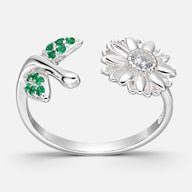 Anillo Ajustable Flor Margarita Circones