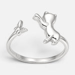 Anillo Ajustable Gatito Mariposa 14