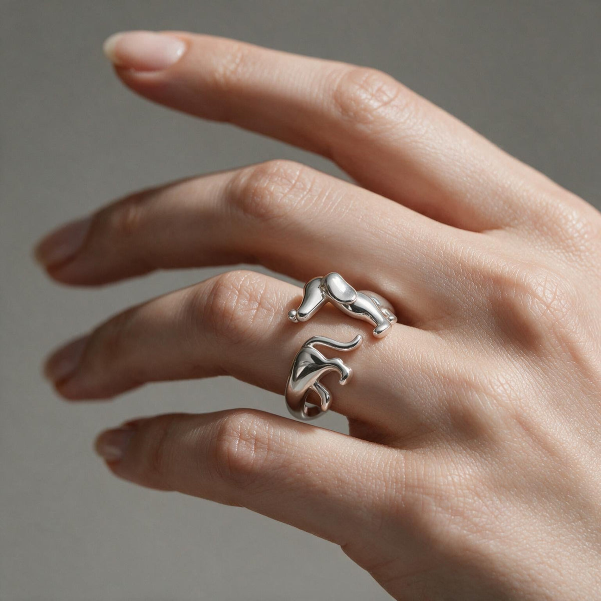 Anillo Ajustable Perrito Salchicha