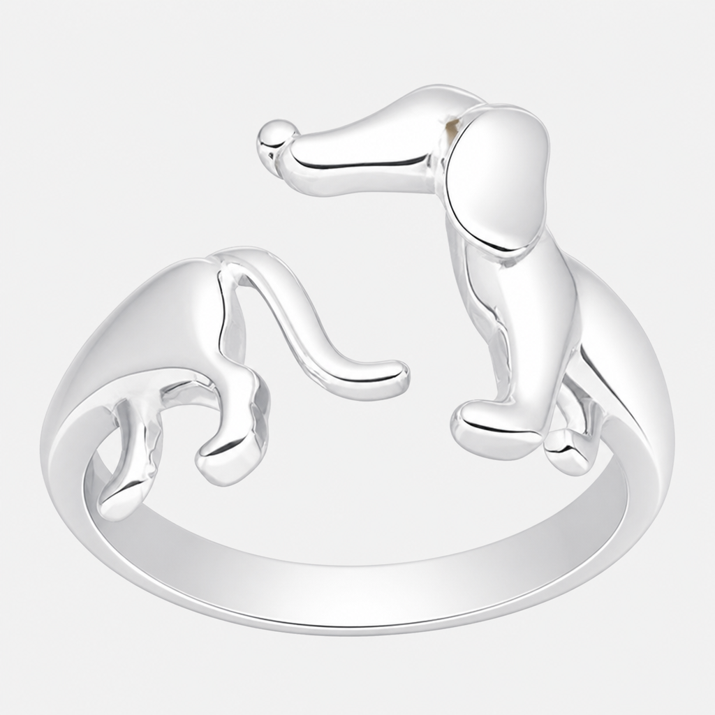 Anillo Ajustable Perrito Salchicha
