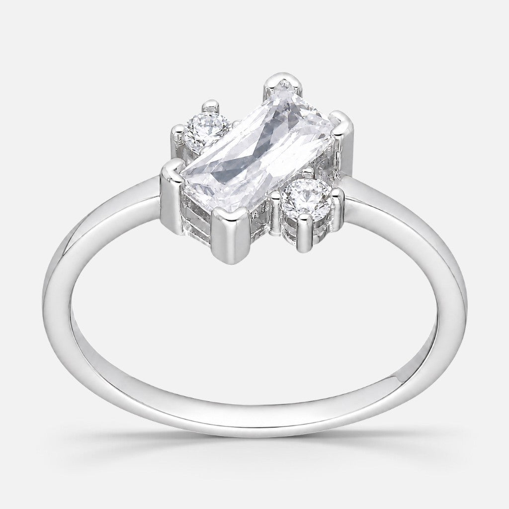 Anillo Trilogía Circones Baguette