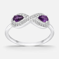 Anillo Infinito Circones Amatista