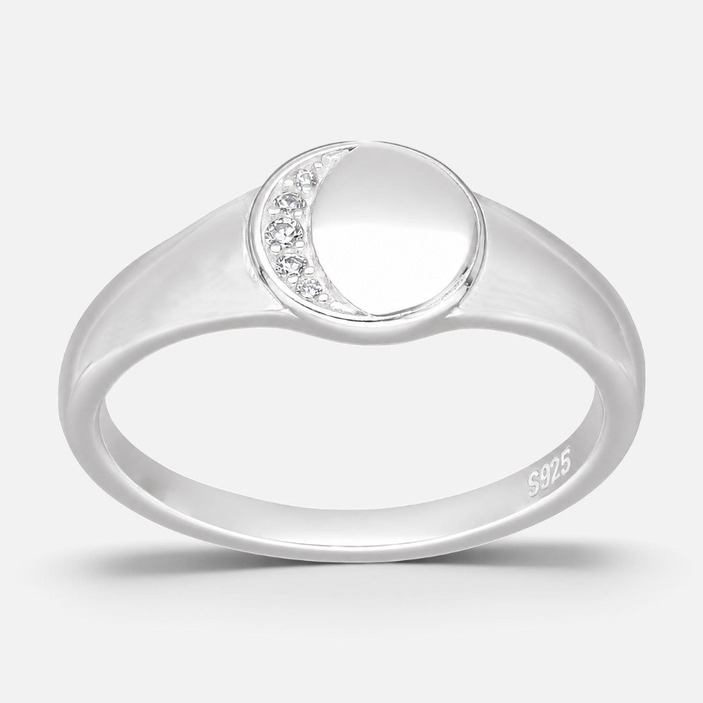 Anillo Sello Media Luna Circones