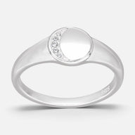 Anillo Sello Media Luna Circones