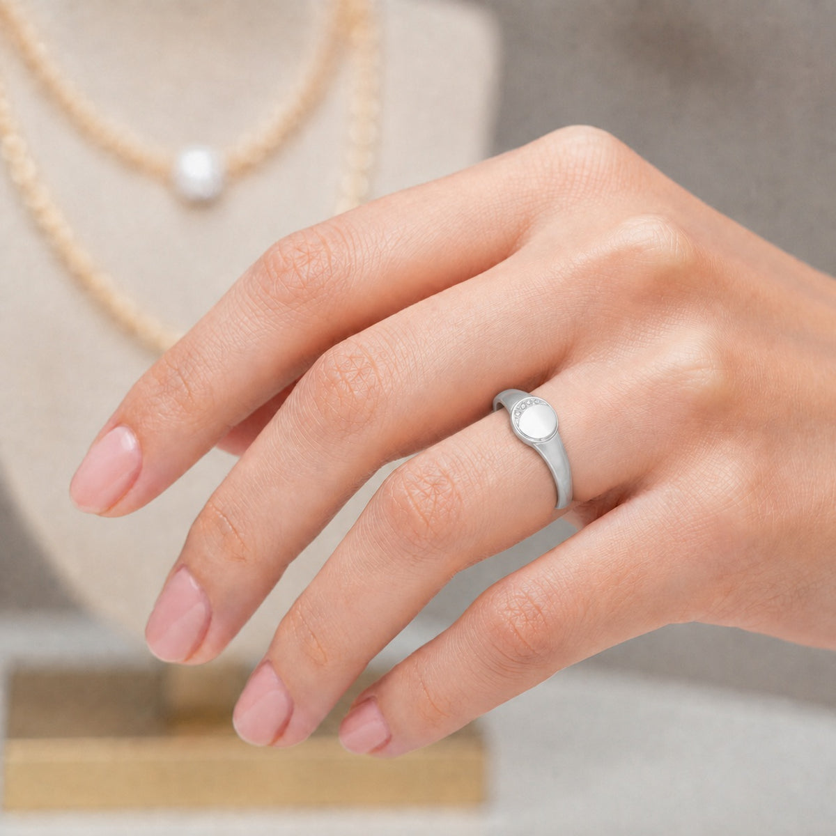 Anillo Sello Media Luna Circones