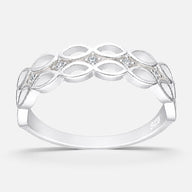 Anillo Cintillo Óvalos Circones