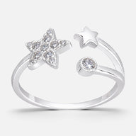 Anillo Ajustable Estrellas Circones