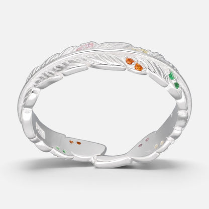 Anillo Pluma Circones Multicolor