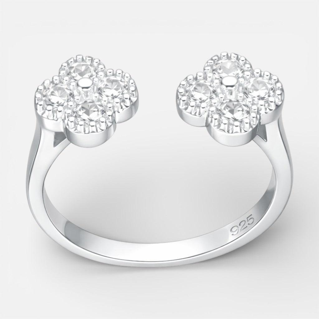 Anillo Ajustable Trébol Circones