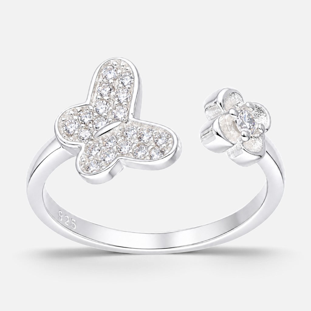 Anillos Ajustable Mariposa Trébol Circones