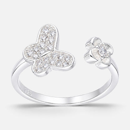 Anillos Ajustable Mariposa Trébol Circones