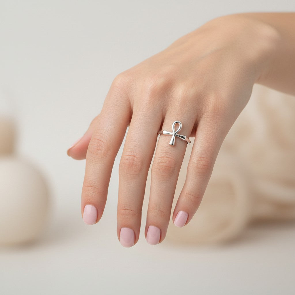 Anillo Cruz Egipcia