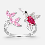 Anillo Ajustable Colibrí Circones Multicolor
