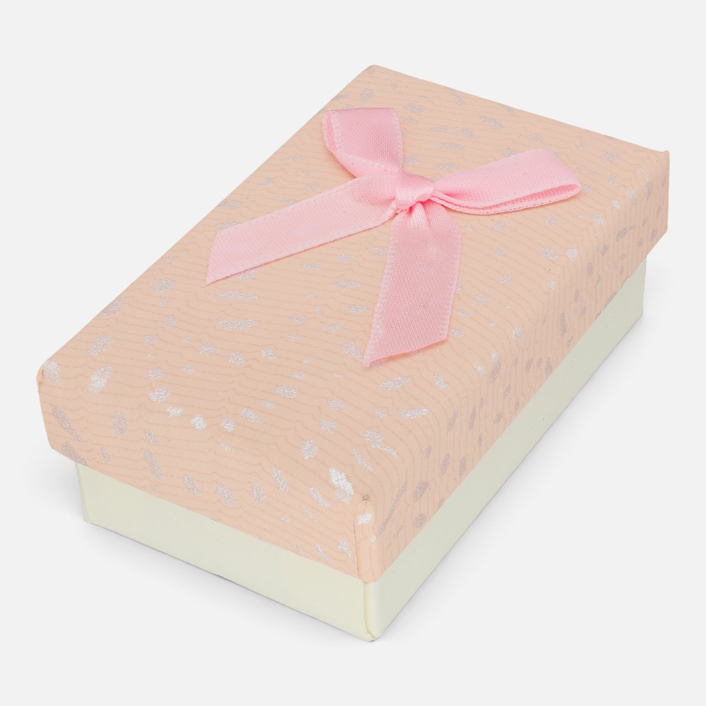 Caja Pulsera Texturizada Rosa Lazo Rosado