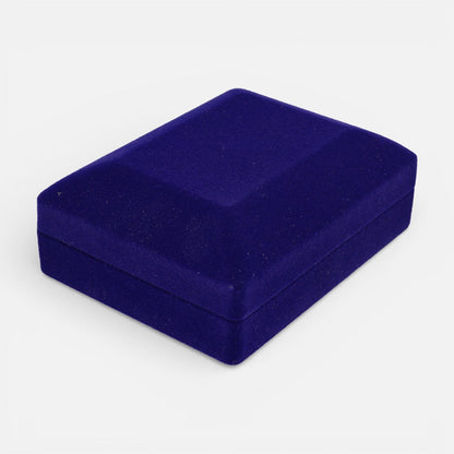 Cofre Conjunto Mediano Terciopelo Azul