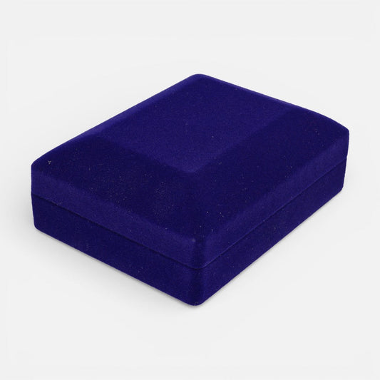 Cofre Conjunto Mediano Terciopelo Azul