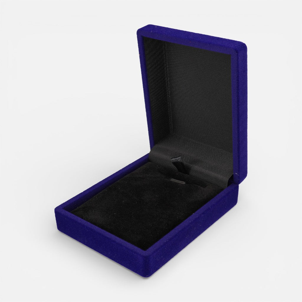 Cofre Conjunto Mediano Terciopelo Azul