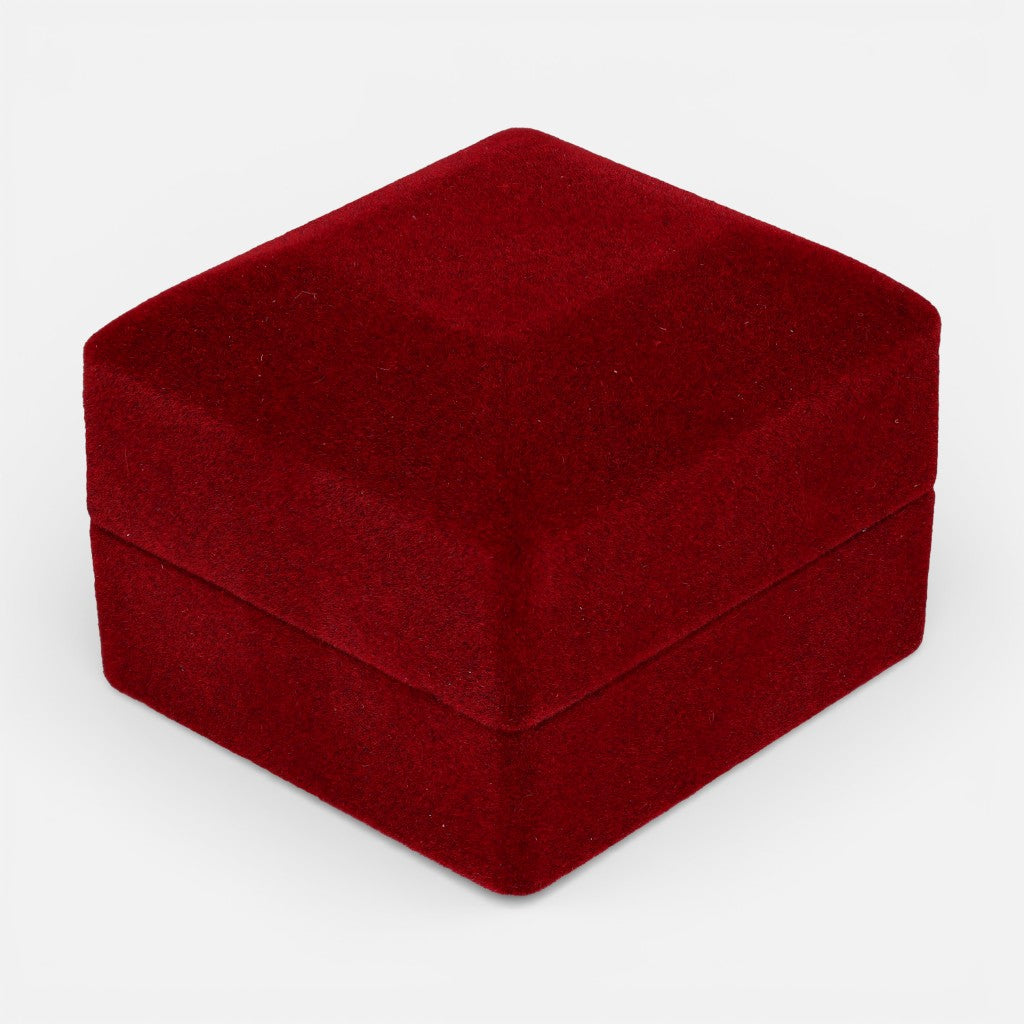 Cofre Anillo Terciopelo Burdeo