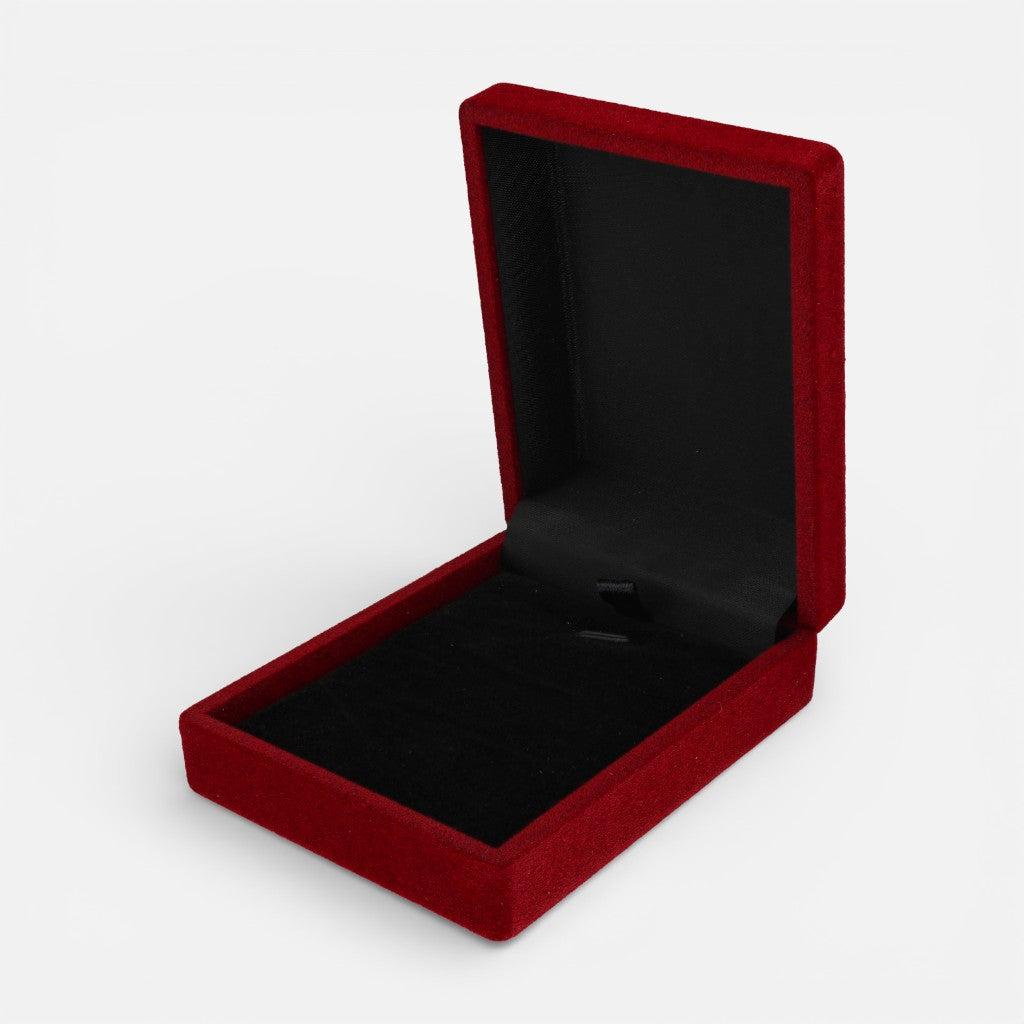 Cofre Conjunto Mediano Terciopelo Burdeo