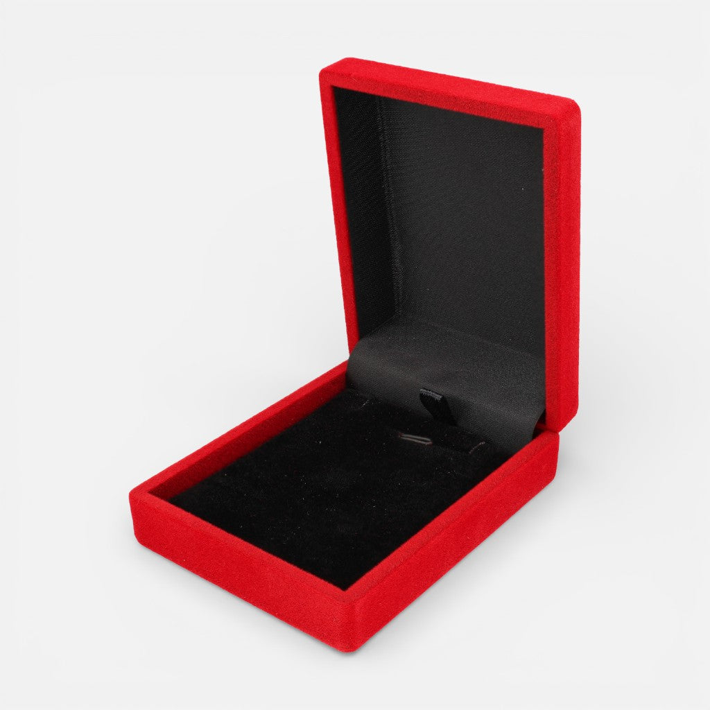 Cofre Conjunto Mediano Terciopelo Rojo