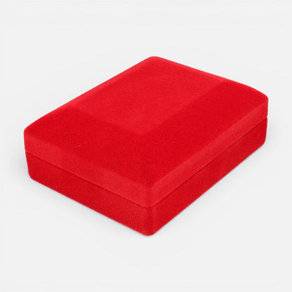 Cofre Conjunto Mediano Terciopelo Rojo