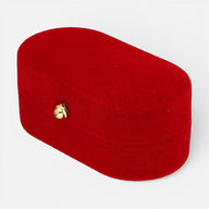 Cofre de Terciopelo Rojo para Anillos