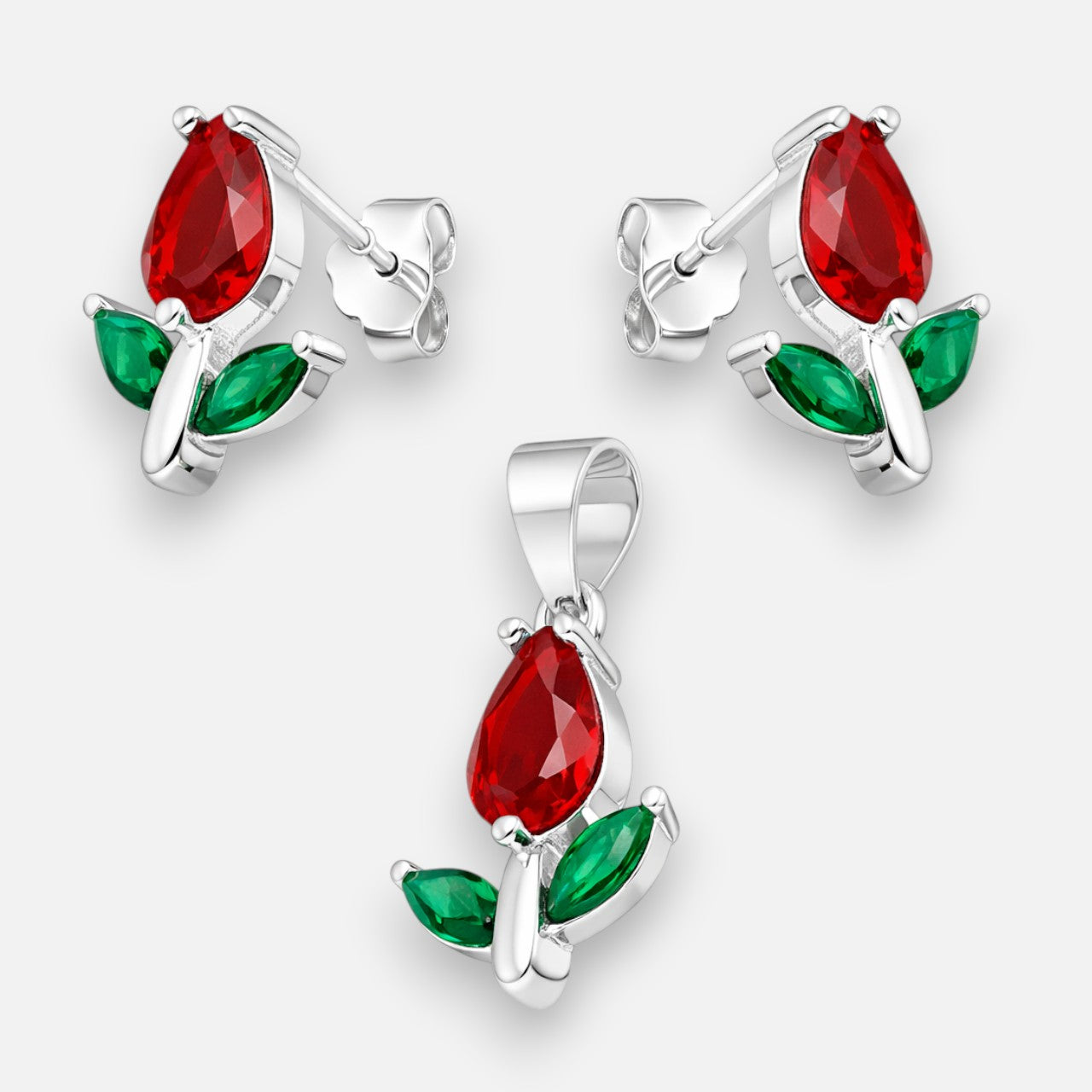 Conjunto Flor Tulipán Circones Multicolor