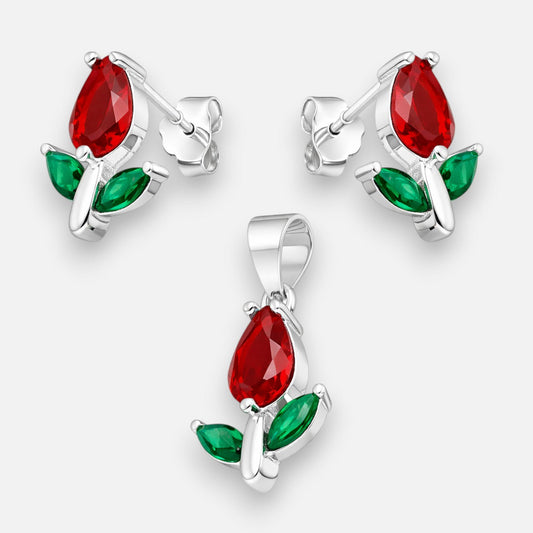 Conjunto Flor Tulipán Circones Multicolor