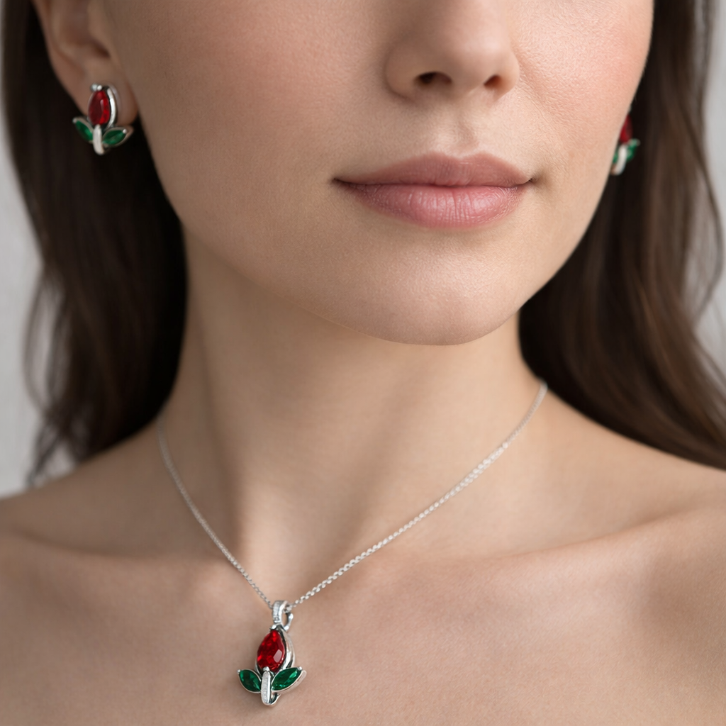 Conjunto Flor Tulipán Circones Multicolor