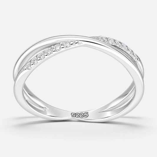 Anillo Lineas Cruzadas Circones