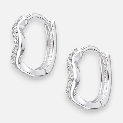 Argolla Huggie Ondulada Circones 13 mm