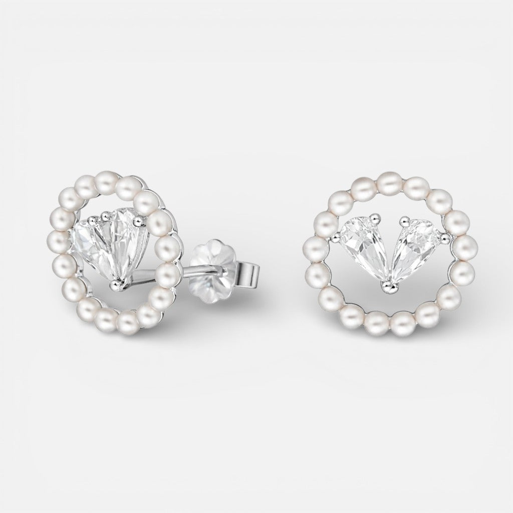 Aro Perlas Corazón Circones