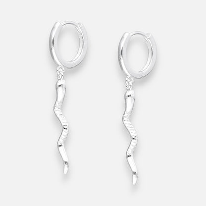 Argolla Huggie Serpiente 12 mm