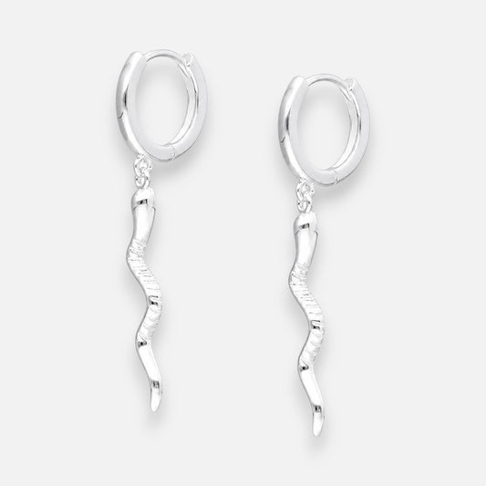 Argolla Huggie Serpiente 12 mm