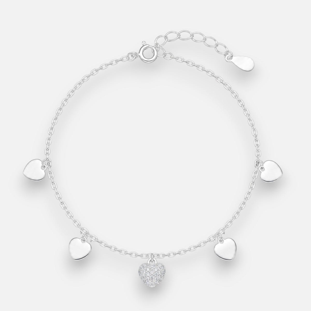Pulsera Corazones Circones
