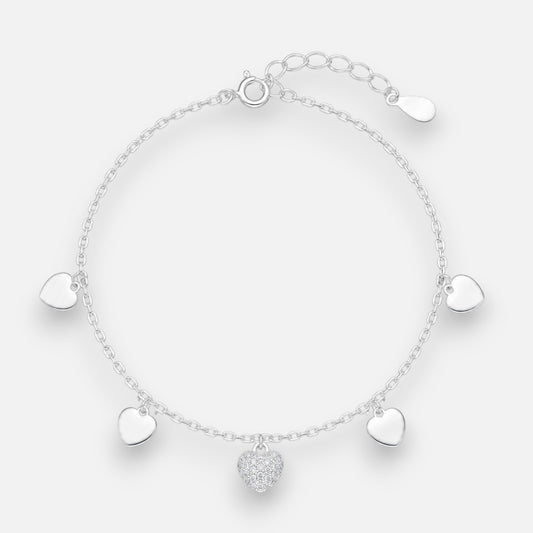 Pulsera Corazones Circones