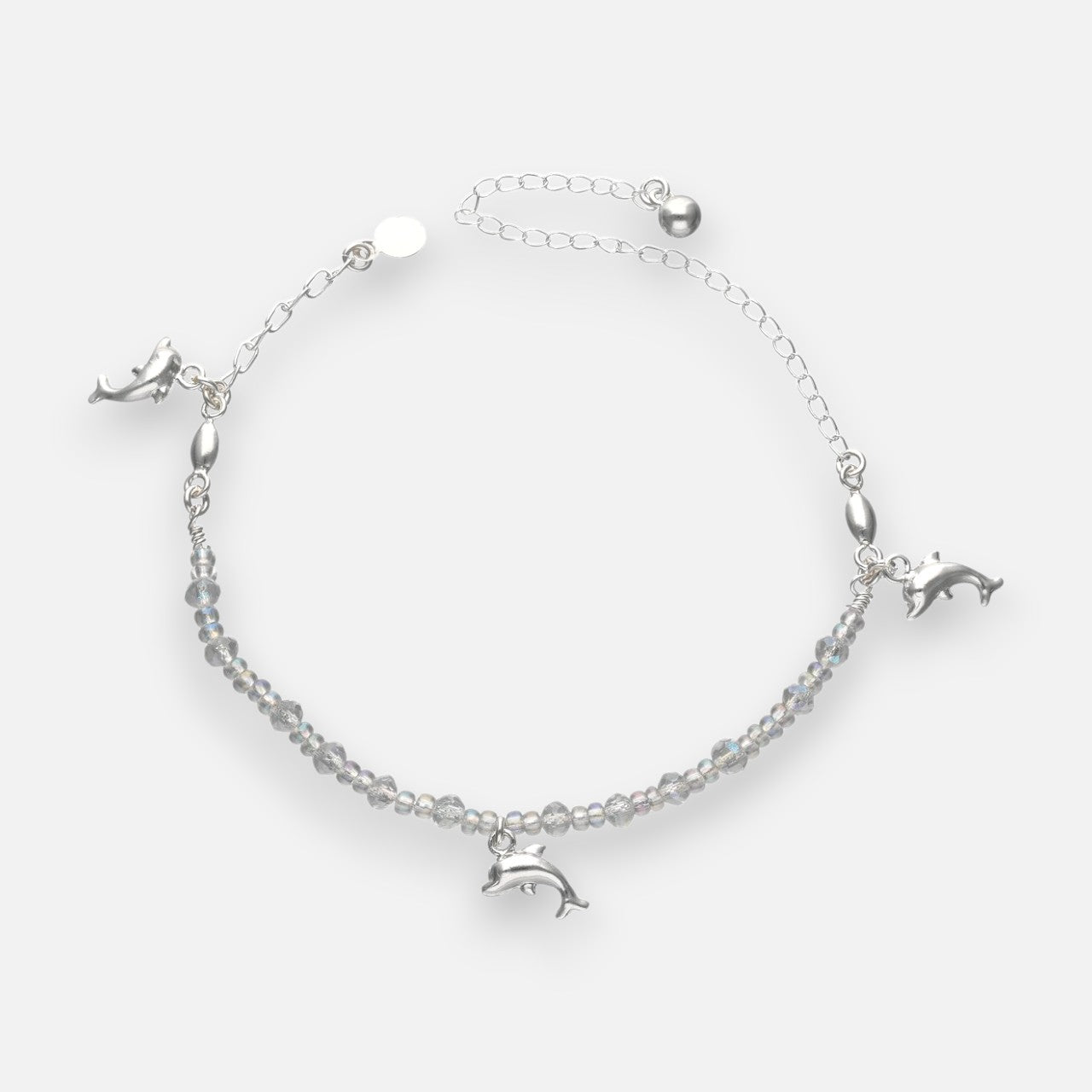 Tobillera Delfines Cristales Hecho con Swarovski® Tornasol