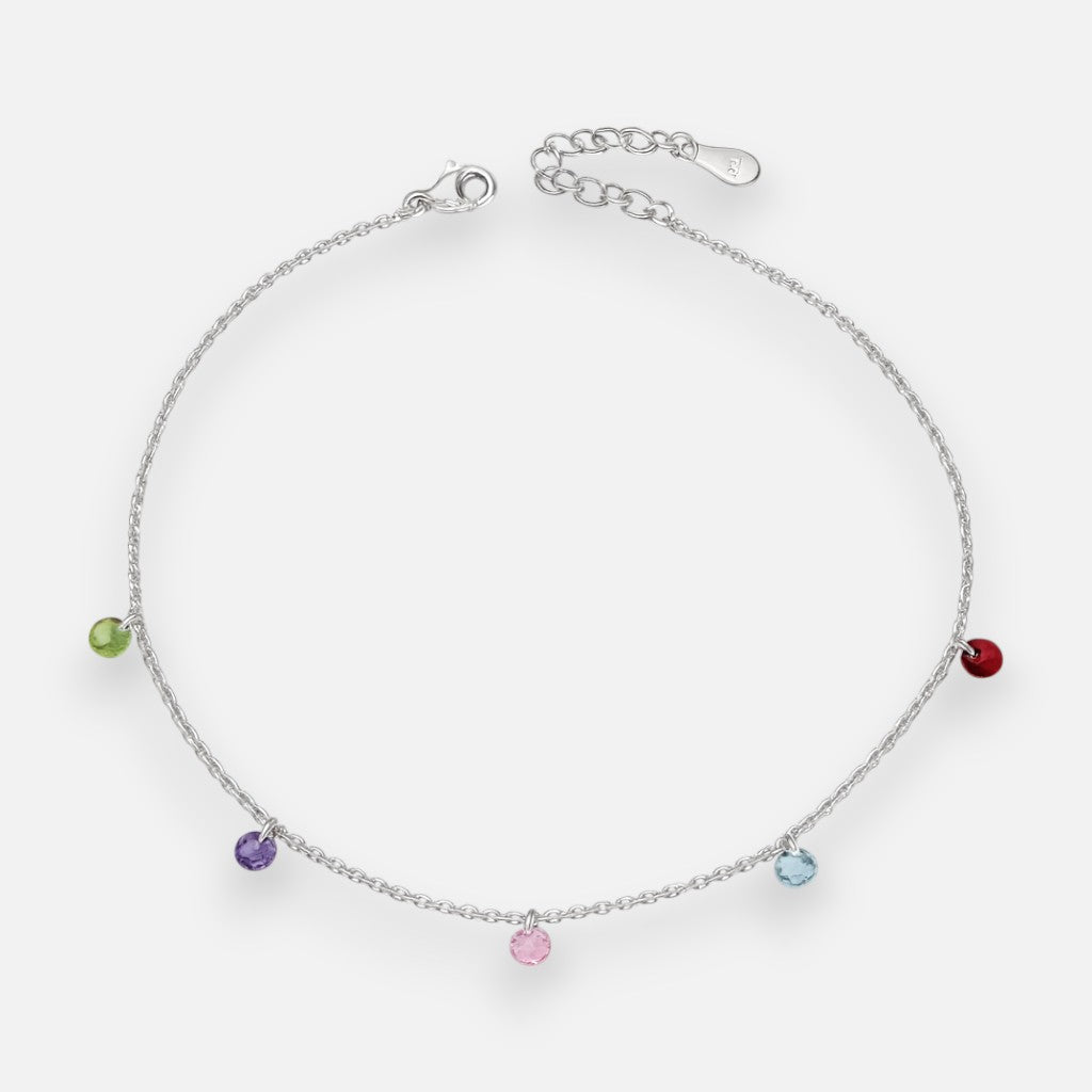 Tobillera Cristales Hecho con Swarovski® Multicolor